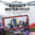 BEASTEK Waterproof Case for iPhone 12, FSN Series IP68 Magnetic Shockproof with Built-in Screen Protector, Red