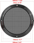 X AUTOHAUX 2pcs 6.5 Inch Metal Glossy Audio Speaker Cover Mesh Subwoofer Grill Horn Guard Decorative Circle Grille Protector Black for Car