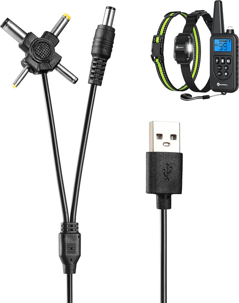 USB Dog Charging Cable Charger Cord Compatible for Slopehill PT880, Instecho, Groovypets, Esky, Bousnic, Altman,FunniPets Dog Training Collar Charger Cable by Gaolaoz