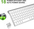 JOYACCESS J Wireless Keyboard, 2.4G Slim Compact Wireless Keyboard with Numeric Keypad for Laptop, MacBook Air, Apple,