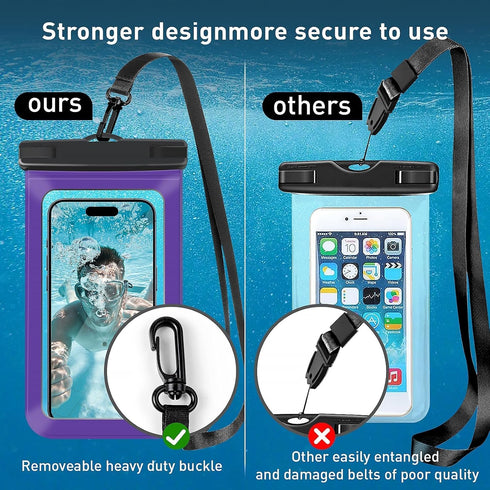 Woyinge Universal Waterproof Case, Cellphone Dry Bag up to 8.3", Beach Cruise Ship Essentials for iPhone, 1 Pack -