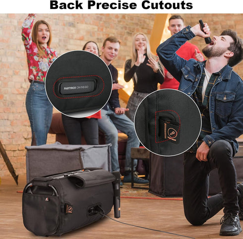 TXEsign Speaker Cover for JBL PartyBox - On-The-Go and On-The-Go Essential Portable Bluetooth Speaker Case