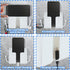 3 Pcs Wall Mount Phone Holder, Stand for Bed, Wall Mounted Shower Phone Holder with Hooks, Universal Media Organizer