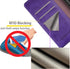 SUANPOT RFID Blocking Leather Wallet Case for Samsung Galaxy S22 Ultra, Shockproof Flip Folio Cover Purple