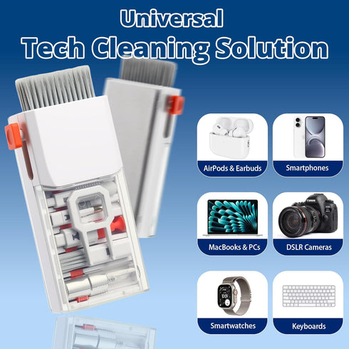 GintaXen 13-in-1 Set Upgraded Keyboard Cleaning Kit, Electronics Cleaner Tool with Dust Cleaning Putty, Microfiber