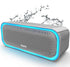 DOSS Bluetooth Speaker, SoundBox Pro Wireless Speaker with 20W Stereo Sound, IPX6 Waterproof, 20Hrs Playtime - Grey