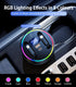 DICMKY 4 17 16 15 14 13 Retractable Car Charger USB Hub with RGB Light, Port Car Charging Station Cigarette Lighter