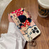 Cute iPhone 13 Pro Max Case with Wrist Strap - Glitter Bling Cartoon IMD Soft TPU Cover for Girls