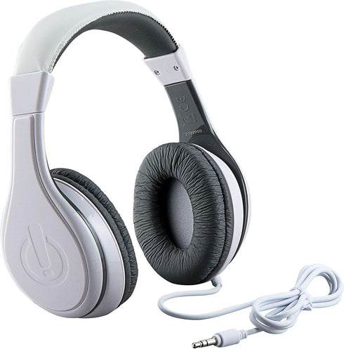 eKids Kids Headphones, Stereo Sound, 3.5mm Jack Cord, Wired Headphones for Kids, Tangle-Free, Volume Control, Over Ear
