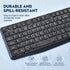 Wireless Keyboard and Mouse Combo, COLIKES 2.4G USB Cordless Mouse and Keyboard, 3 Level DPI Slim Ergonomic Mouse for
