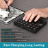 Rechargeable Drawing Keyboard for Procreate, One Handed Bluetooth Keypad with 35 Shortcut Keys for Graphic Tablets