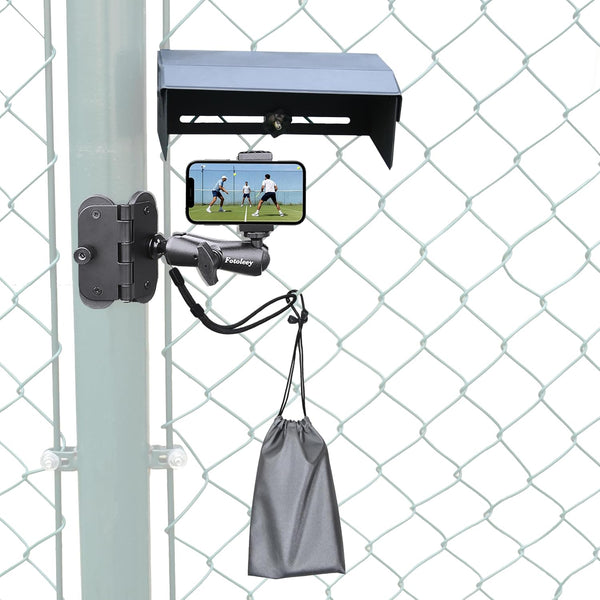 Fotoleey Magnetic Phone Fence Post Mount for Mevo Start- Quick Install, 360 Adjustable