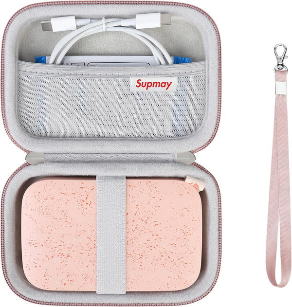 Hard Carrying Case for HP Sprocket Portable 2x3 Instant Photo Printer, Storage Holder Bag with Mesh Pocket