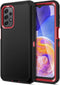 Jiunai Tough Rugged Case for Samsung A23 5G 2022, Shockproof Anti-Dust Dual Layer with Raised Edge - Black Red