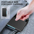 HEIYING Memory Card Case for SD and TF Cards, Portable Holder with 20 SD & 20 Micro SD Card Slots