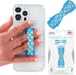 LOVEHANDLE Universal Phone Grip, Happy Daisy Design, Elastic Strap with Blue Base for Smartphones and Tablets