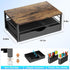 2-Tier gianotter Wood Monitor Stand Riser, Office Desk Shelf Organizer, Desk Organizer with Drawer and Pen Holder