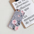 YeLoveHaw iPhone SE 2020 Case, iPhone 8/7 Case, Flexible Soft Slim Fit with Floral Purple Gray Leaves Pattern