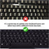 CaseBuy 2PCS Korean Keyboard Stickers, Korean-English Keyboard Letters Replacement Sticker White Font on Black