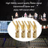Tertullus 8 Pcs Pure Copper Speaker Spade Connectors, 45 Degree Gold Plated Screw Locking Adapter Fork Spade Plugs