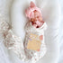TERJIO Butterfly Daisy Hello World Board - Little Butterfly Birth Announcement Sign,Wooden Hello World Card