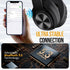 TuneFlux Over Ear Wireless Bluetooth Headphones, 80H Playtime, HiFi Stereo with Deep Bass, Foldable for Smartphone/PC