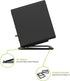 Kanto S2 Tilted Desktop Speaker Stands for Small Speakers & Compact Studio Monitors, Black