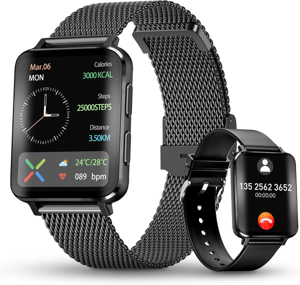 FILIEKEU Smart Watches for Men Women, Answer/Make Calls, Touch Screen Fitness Tracker, Waterproof Smart Watch