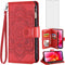 Asuwish Wallet Cover Phone Case for Motorola Moto G Power 2022/MotoG Play 2023/G Pure 2021 with Tempered Glass Screen