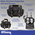 Ultimaxx Large Fully Padded Gadget Bag with Dual Buckles for SLR Cameras & Camcorders, Compatible with Sony, Nikon,
