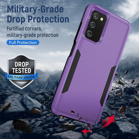 Samsung A03S Phone Case with Screen Protector, Military Grade Drop Tested Heavy-Duty Shockproof Protective Case
