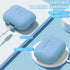 AirPods Pro 2nd Generation Case (2022/2023) with Cleaner Kit, Soft Silicone Protective Cover with Lanyard, Sky Blue