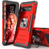 Galaxy S10 Plus Case, Slim Fit Hybrid Drop Test Cover with Car Mount Kickstand Protective Phone Case, Red