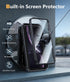 FNTCASE iPhone XR Case: Rugged Black Military Grade Shockproof Cover with Kickstand - Matte Textured Heavy Duty