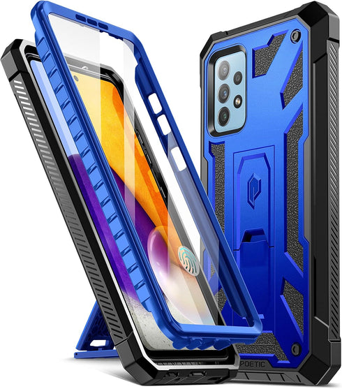 Poetic Spartan Case for Samsung Galaxy A72, Full Body Rugged Shockproof Protective Cover with Built-in Screen Protector