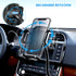 SOAIY 3-in-1 Cigarette Lighter Car Mount - Dual USB 3.1A Charger with Adjustable Gooseneck & 360° Rotating Cradle