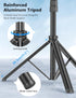 SelfieShow 72" Phone Tripod & Selfie Stick, Extendable Cell Phone Tripod Stand with Detachable Remote&Phone Holder