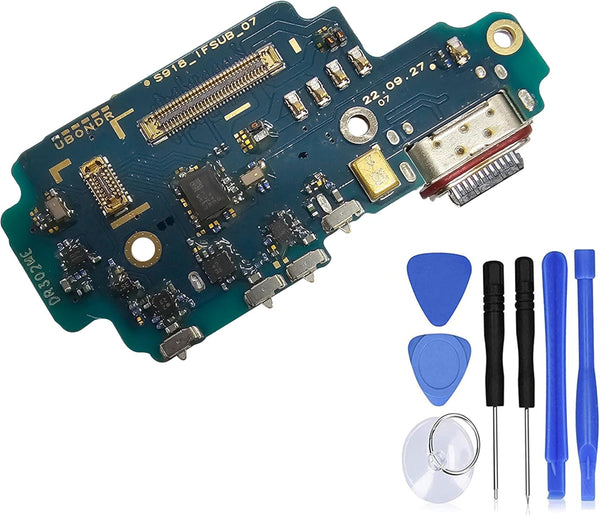 USB Charger Connector Charging Board Port Dock Flex Cable Replacement for Samsung Galaxy S23 Ultra SM-S918U SM-S918U1 +