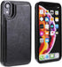 iPhone XR Wallet Case with Card Holder - Premium PU Leather Kickstand Case, Durable Shockproof Cover (Black)
