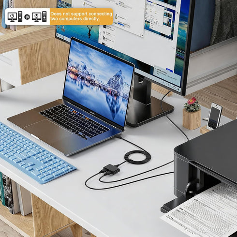 6FT, USB3.0 /3A USB to USB Cable Male to Male A to A USBA to USBA, USB-A to USB-A,Double Sided Data Transfer Charging