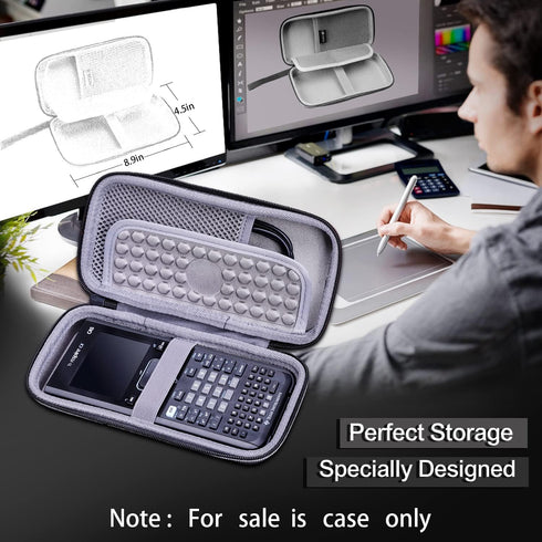 Hard Case for Texas Instruments TI-84 Plus CE/TI-84 Plus/TI-Nspire CX II CAS/TI-83 Plus Graphing Calculator by XANAD
