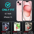 YKHJKLEC 15 3 1 2Pcs for iPhone Case, Compatible with Magsafe, Military Grade in Heavy Duty Shockproof/Drop Proof/Dust