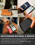 SHIELDON Case for iPhone 12/12 Pro 5G, Genuine Leather Wallet Case with RFID Blocking and Kickstand