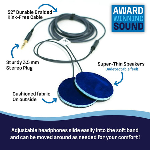CozyPhones Kids Headphones, Volume Limited with Thin Speakers & Soft Fleece Headband - Perfect for Toddlers & Children