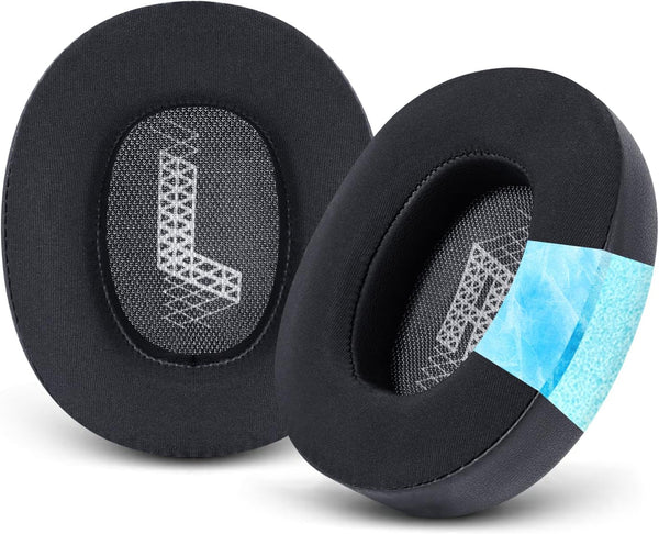 GVOEARS Cooling Gel Replacement Ear Pads for JBL Live 650/660BTNC, Memory Foam & Breathable ICE Silk Fabric (Black).