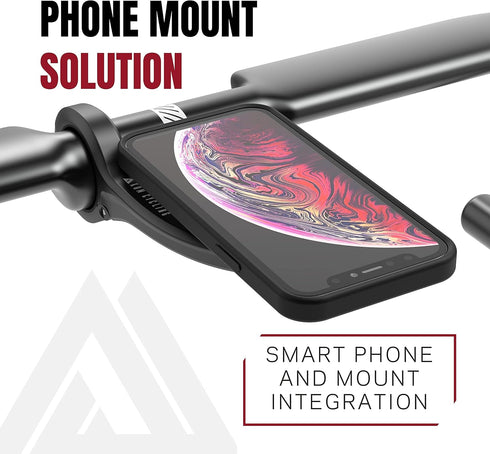 KOM Cycling Edge Universal Phone Adapter - Attach Smartphone to Any Bike Mount, Quarter Turn Adhesive Adapter