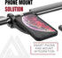 KOM Cycling Edge Universal Phone Adapter - Attach Smartphone to Any Bike Mount, Quarter Turn Adhesive Adapter
