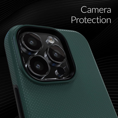 Crave Dual Guard iPhone 15 Pro Case - Forest Green, Shockproof Dual Layer, MagSafe Compatible for Apple iPhone 15 Pro