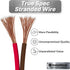 InstallGear 14 Gauge Speaker Wire Cable (100 Foot + 12 Banana Plugs) - 14 AWG Speaker Wire True Spec Soft Touch Cable - Great Use for Car Speakers Stereos Home Theater Speakers Surround Sound Radio by InstallGear