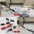25 Pcs Reusable Silicone Cable Ties, Wire Organizer for Fastening Earphone Phone Charger Home Office Desk Kitchen